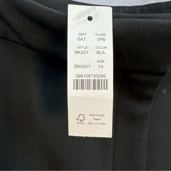 J.Crew Kate Pant in Four Season Stretch Black Size 14 NWT - Picture 3 of 7